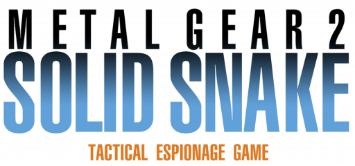 Metal Gear 2: Solid Snake logo for MSX2